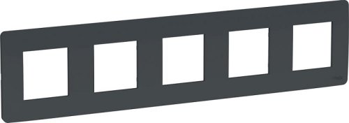 Рамка универсальная Schneider Electric Unica Studio 5-м. антрацит фото Рамка универсальная Schneider Electric Unica Studio 5-м. антрацит картинка